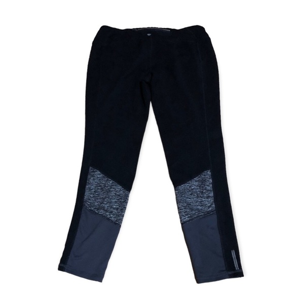 Tangerine Leggings Black Gray Reflective Zipper Pocket Size M - Picture 3 of 7